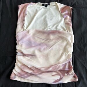 Dynamite Ruched Watercolor Tank Top